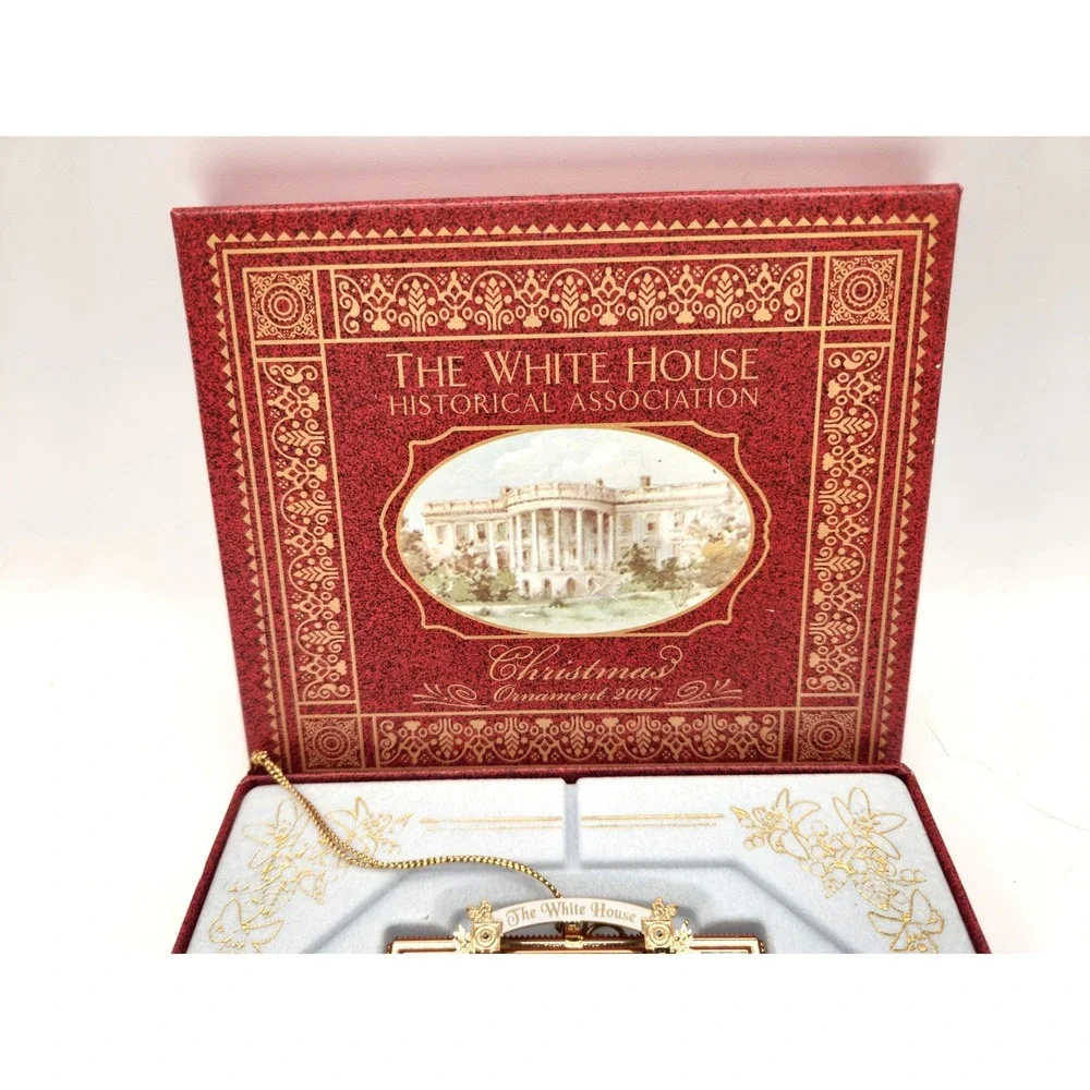 White House Historical Association Christmas Ornament 2007 Box Wedding Cleveland